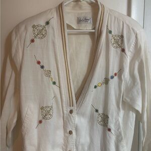 Cream High Fashion Blouse